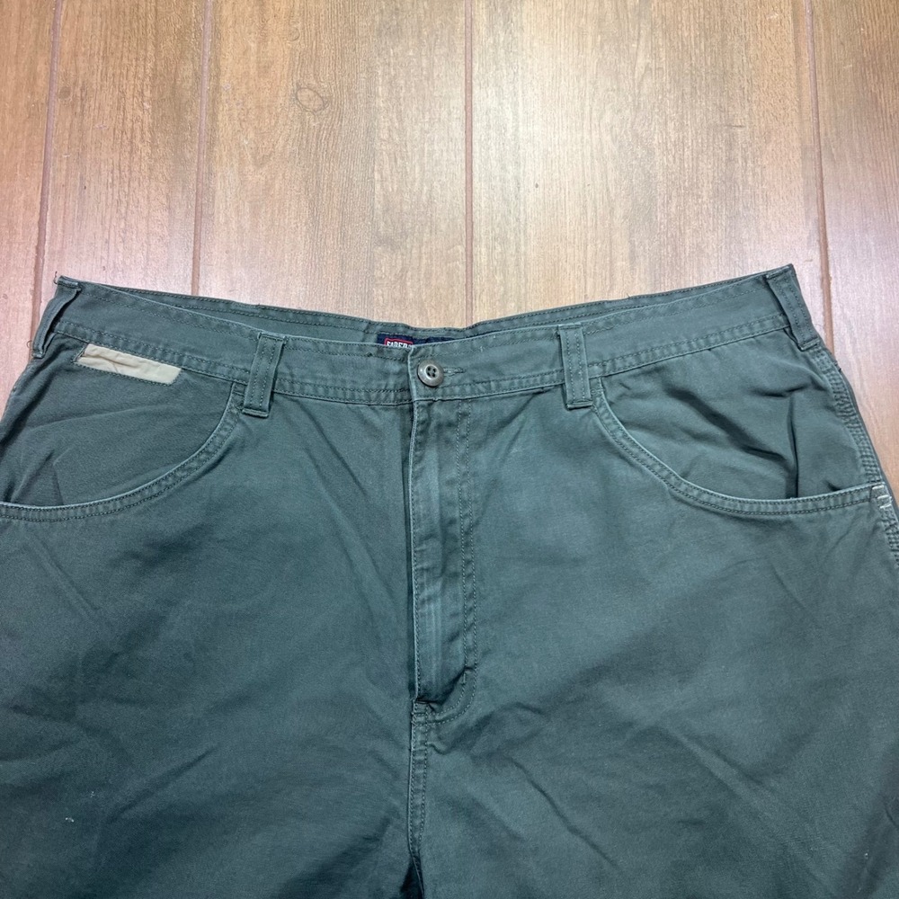 Faded Glory Mens 40 Carpenter Utility Shorts Service Green Canvas FG6006 Cotton - Picture 9 of 15